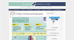 Desktop Screenshot of clinicalcorrelations.org