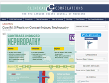 Tablet Screenshot of clinicalcorrelations.org